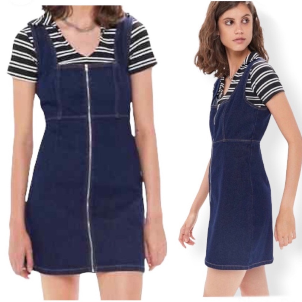 Urban Outfitters Zella Denim Zip Dress BDG
